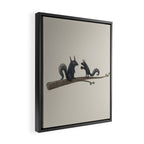 Autumn Squirrels Framed Canvas Print Gallery Image 2