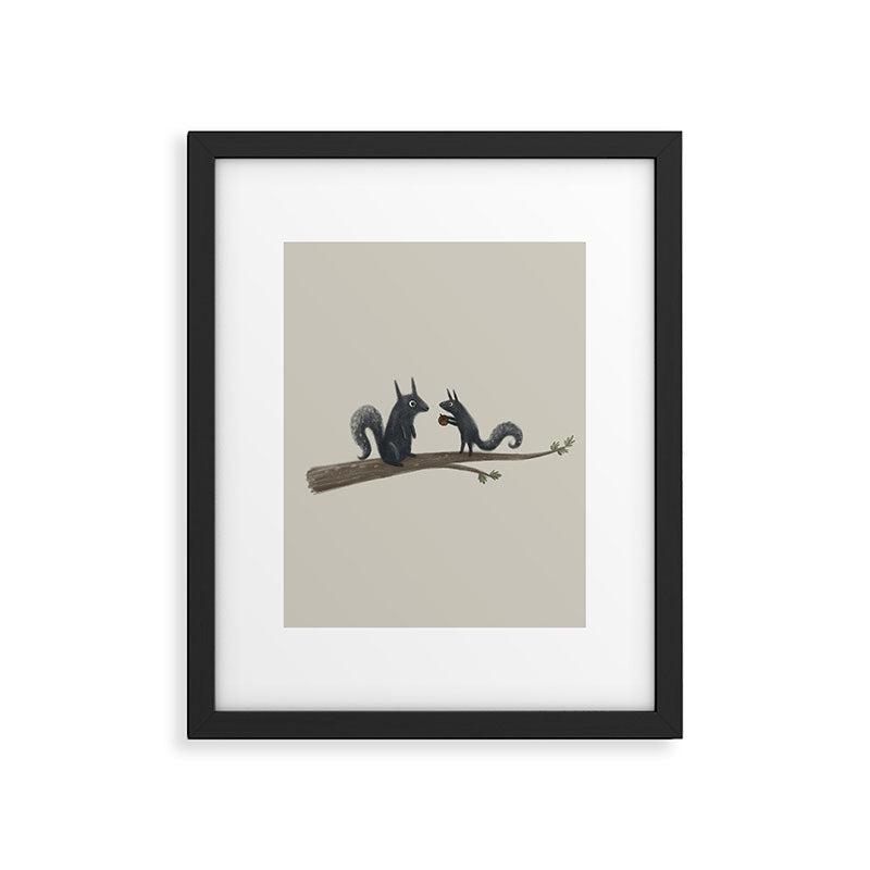 Autumn Squirrels Framed Art Print Gallery Image 4