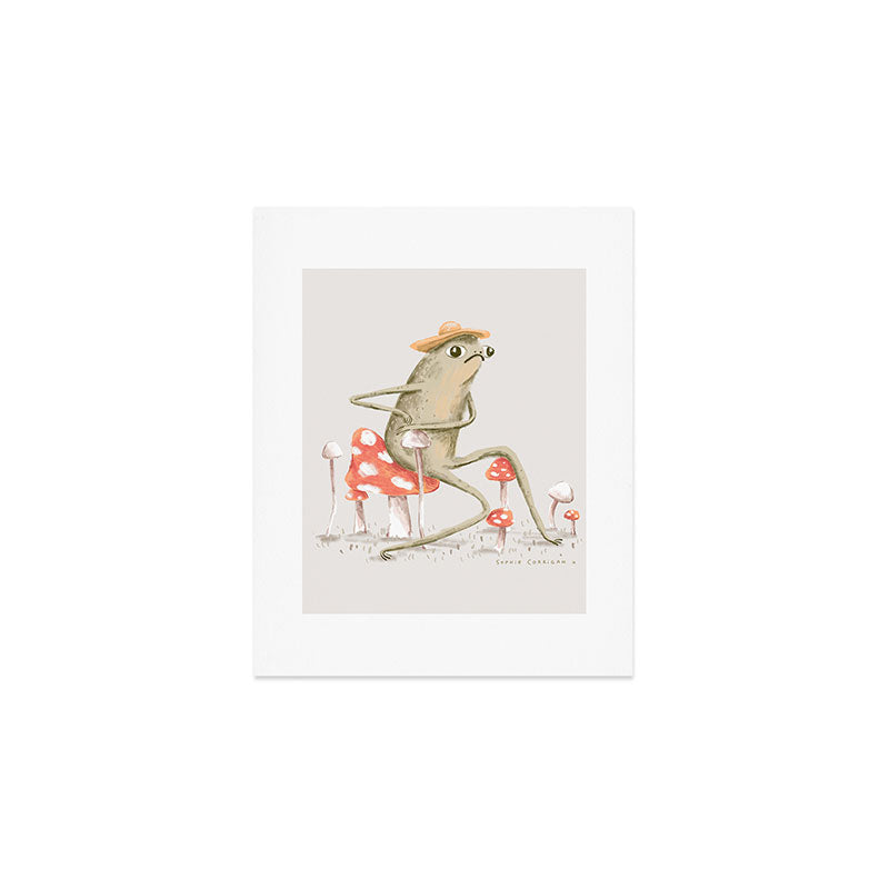 Awkward Toad Art Print Gallery Image 1