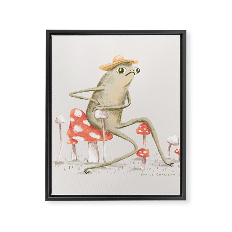 Awkward Toad Framed Canvas Print Gallery Image 8