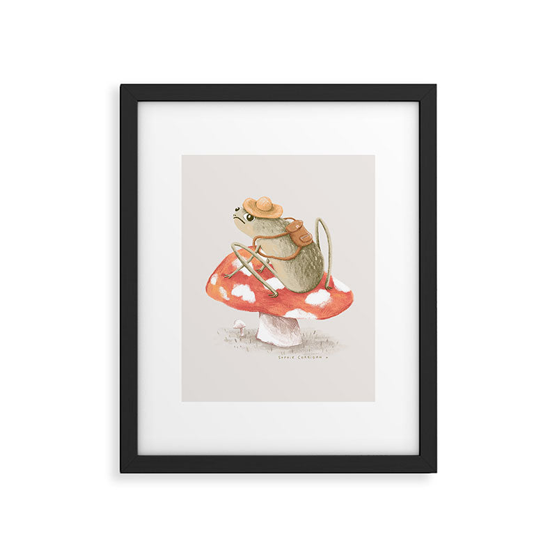 Awkward Toad Ready for Adventure Framed Art Print Gallery Image 6