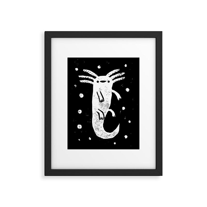 Axolotl Framed Art Print Gallery Image 4