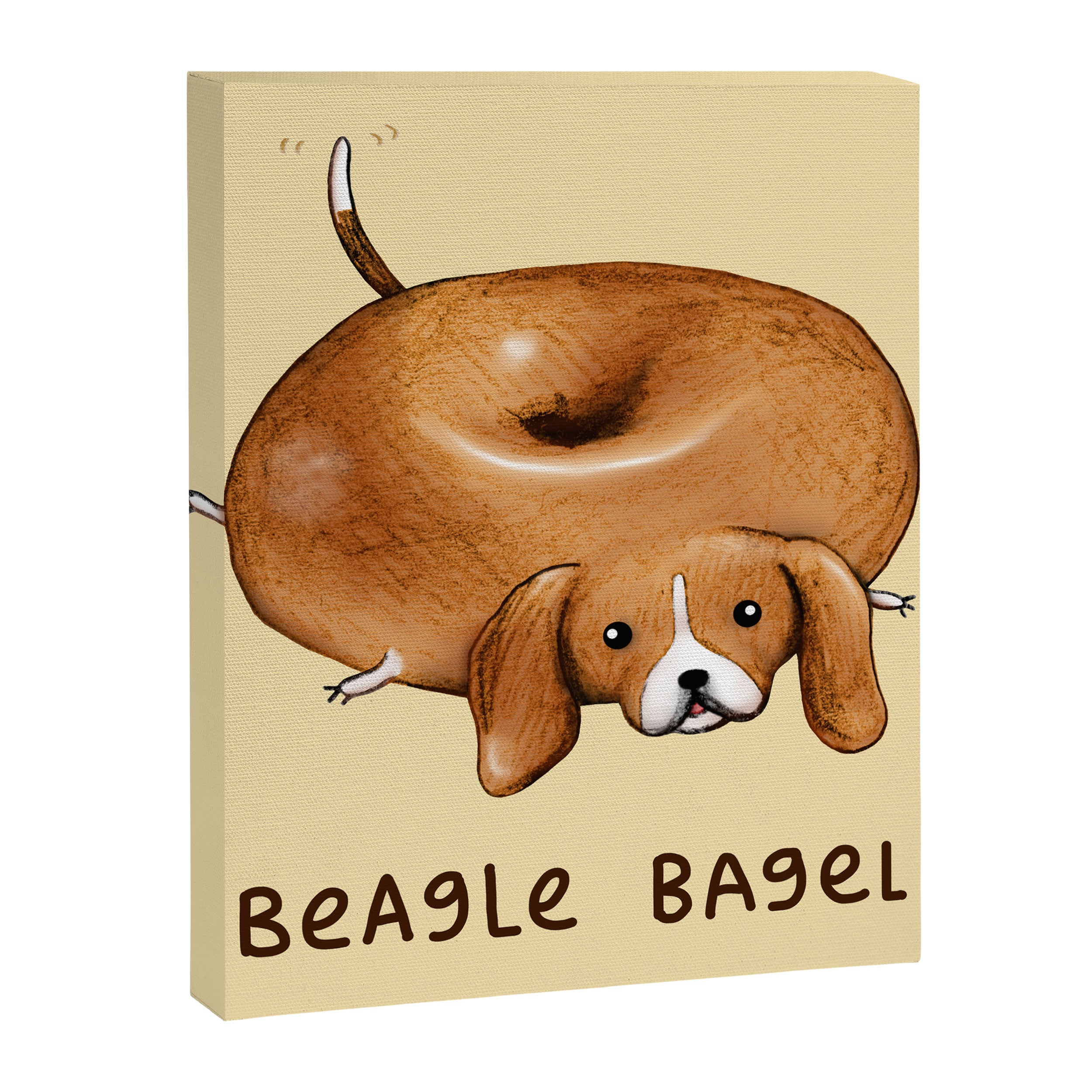 Beagle Bagel Canvas Print Gallery Image 8