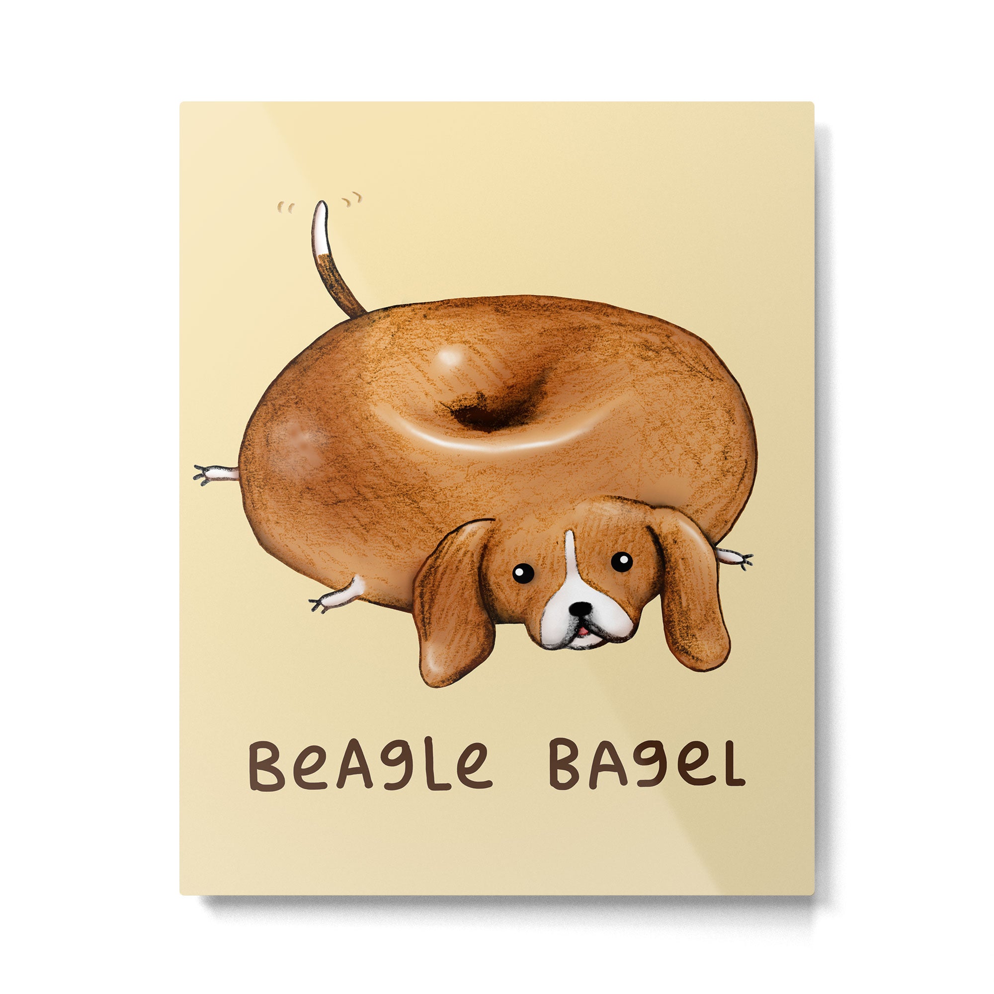Beagle Bagel Metal Print Gallery Image 6