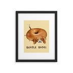 Beagle Bagel Framed Art Print Gallery Image 6