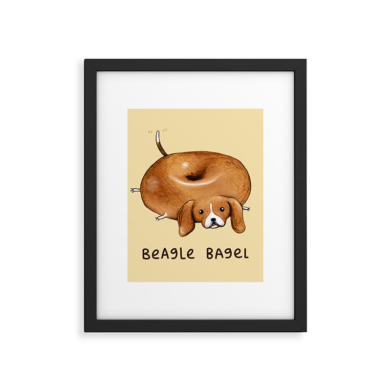 Beagle Bagel Framed Art Print Gallery Image 6