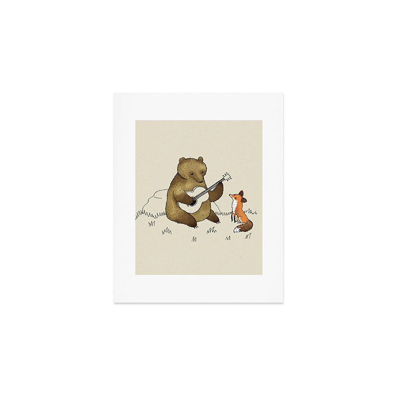 Bear & Fox Art Print Gallery Image 1