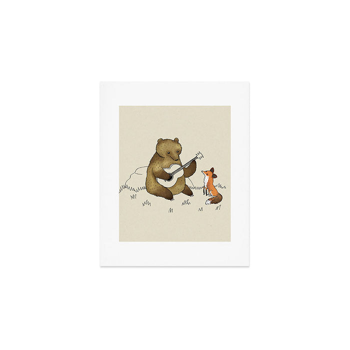 Bear & Fox Art Print Gallery Image 1