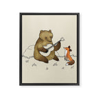 Bear & Fox Framed Canvas Print Gallery Image 8