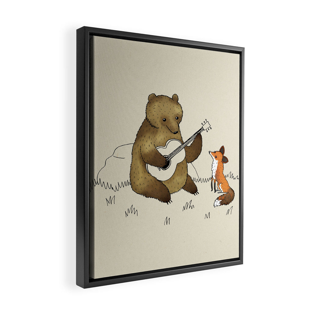 Bear & Fox Framed Canvas Print Gallery Image 2