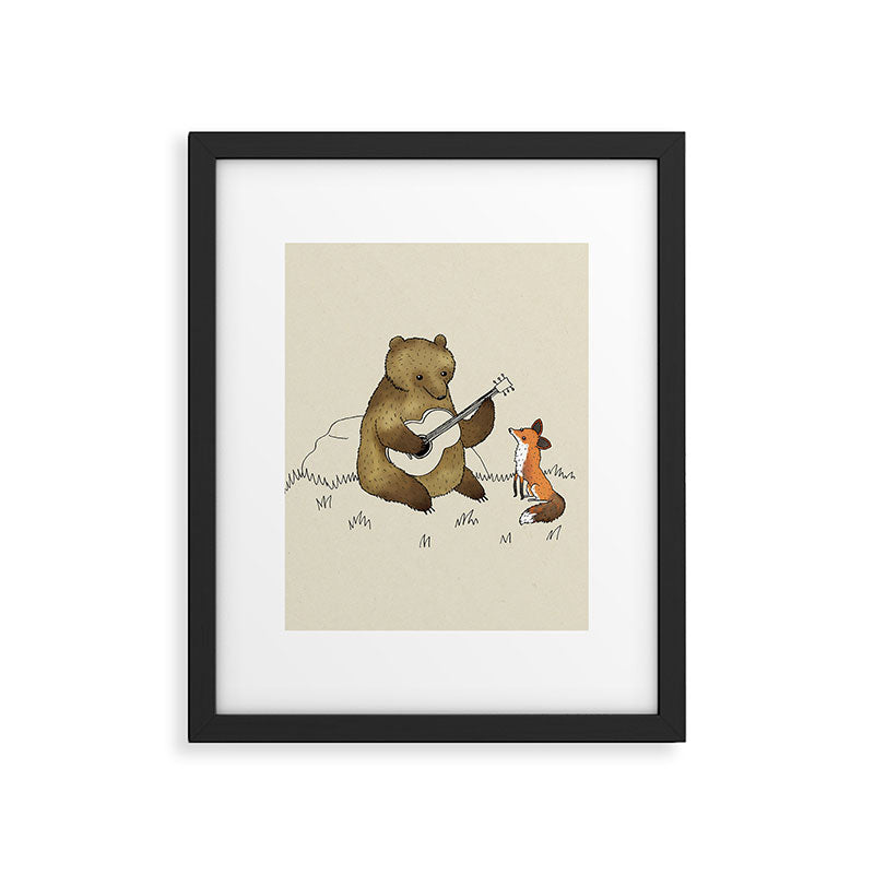 Bear & Fox Framed Art Print Gallery Image 6