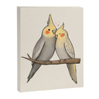 Cockatiel Cuddle Canvas Print Gallery Image 8