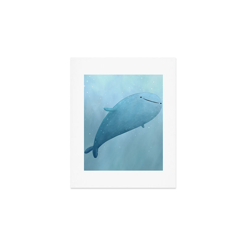 Cute Whale Shark Art Print Gallery Image 1