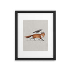 Fox & Crow - Piggyback Framed Art Print Gallery Image 6