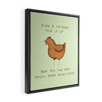 Good Cluck Framed Canvas Print Gallery Image 2