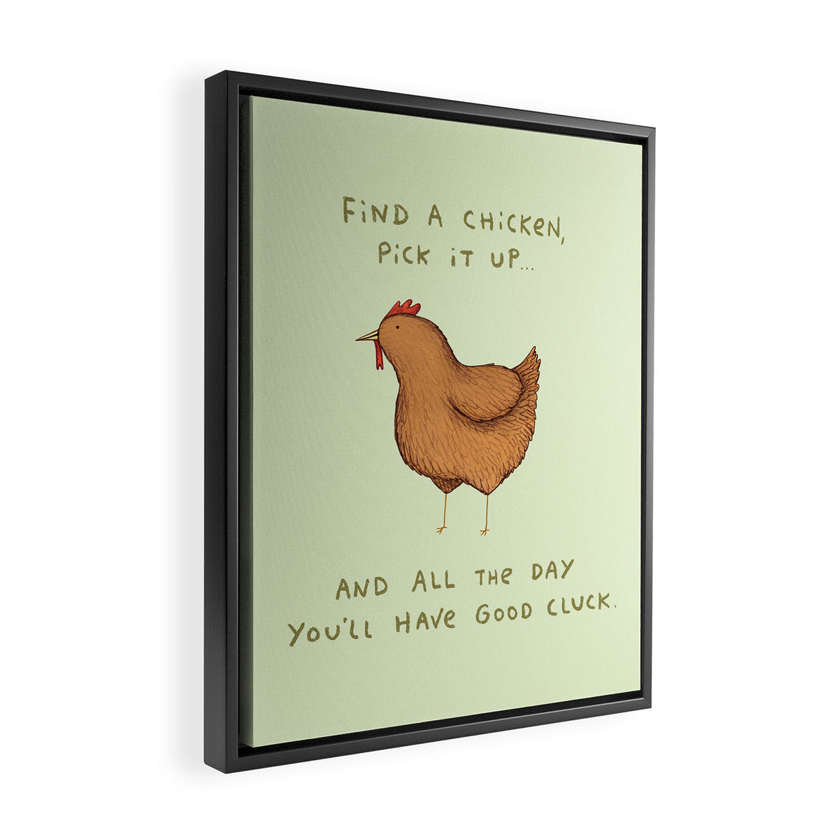 Good Cluck Framed Canvas Print Gallery Image 2