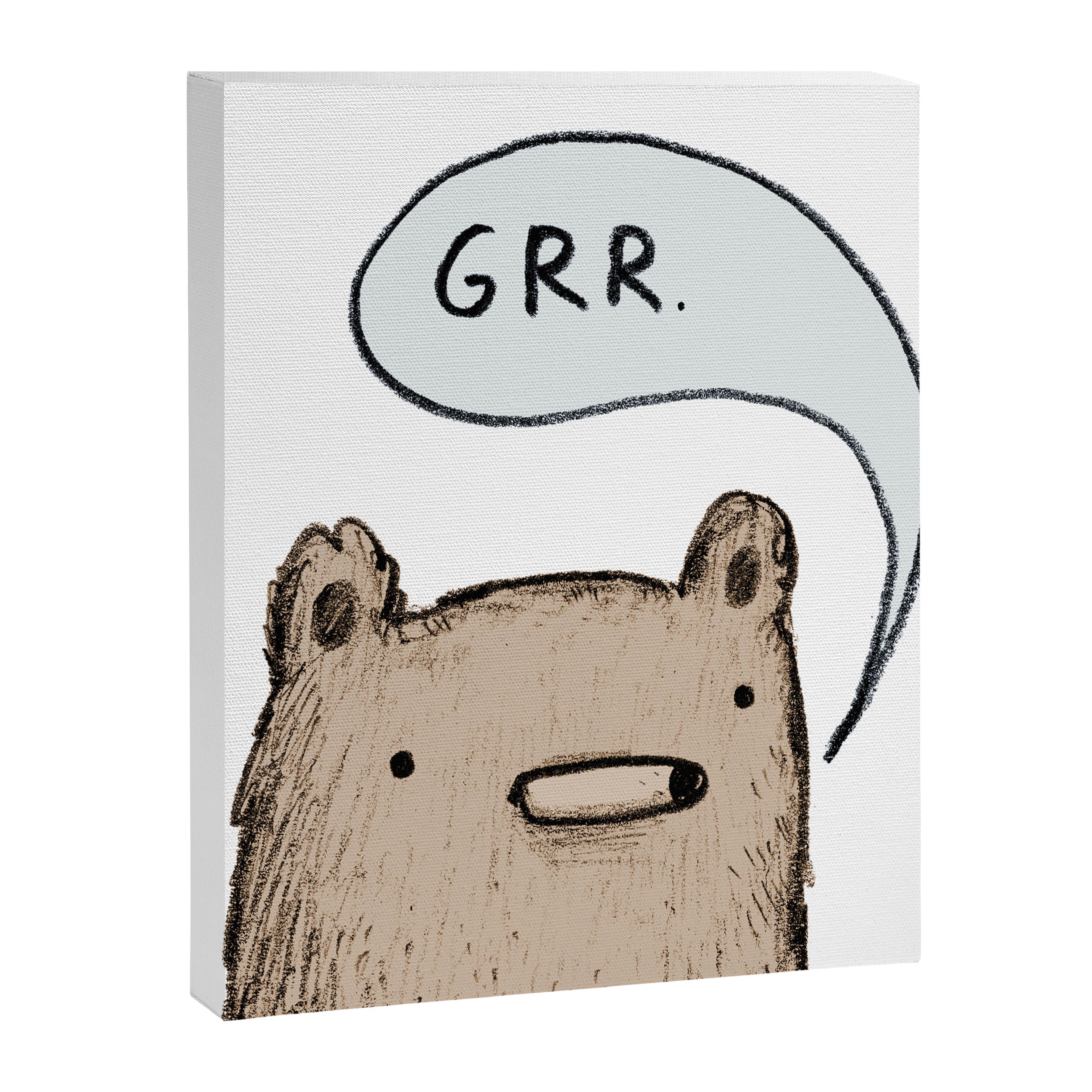 Growling Bear Canvas Print Gallery Image 8