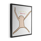 Honest Blob - Butts Framed Canvas Print Gallery Image 2