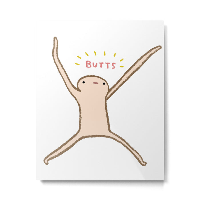 Honest Blob - Butts Metal Print Gallery Image 1
