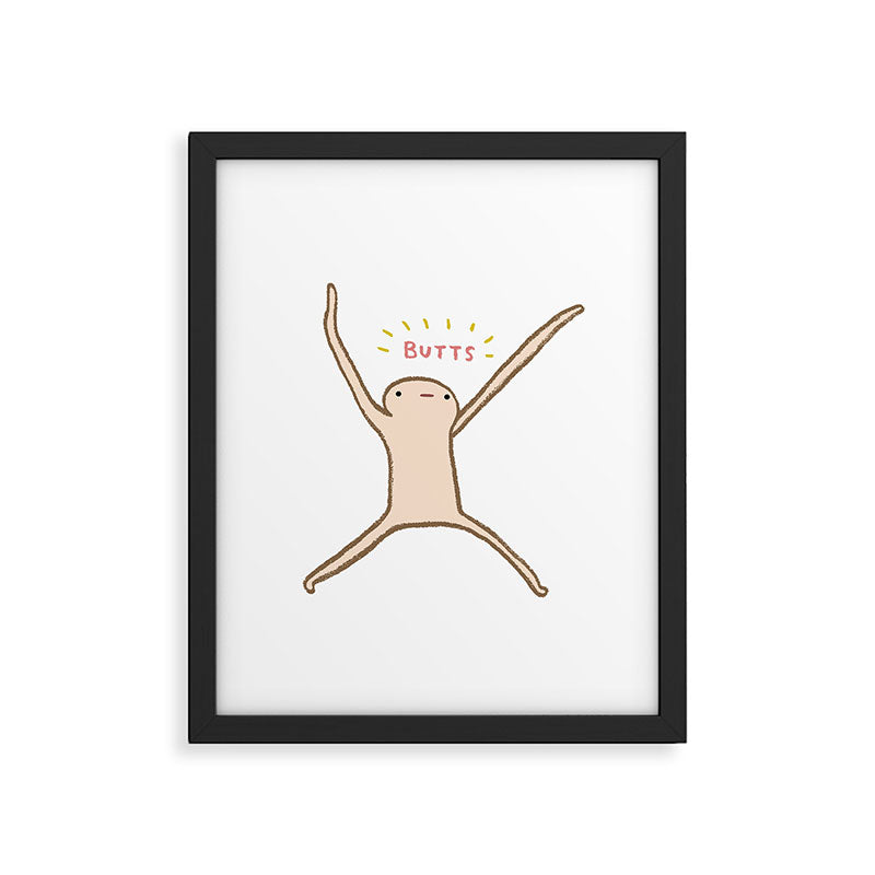 Honest Blob - Butts Framed Art Print Gallery Image 4