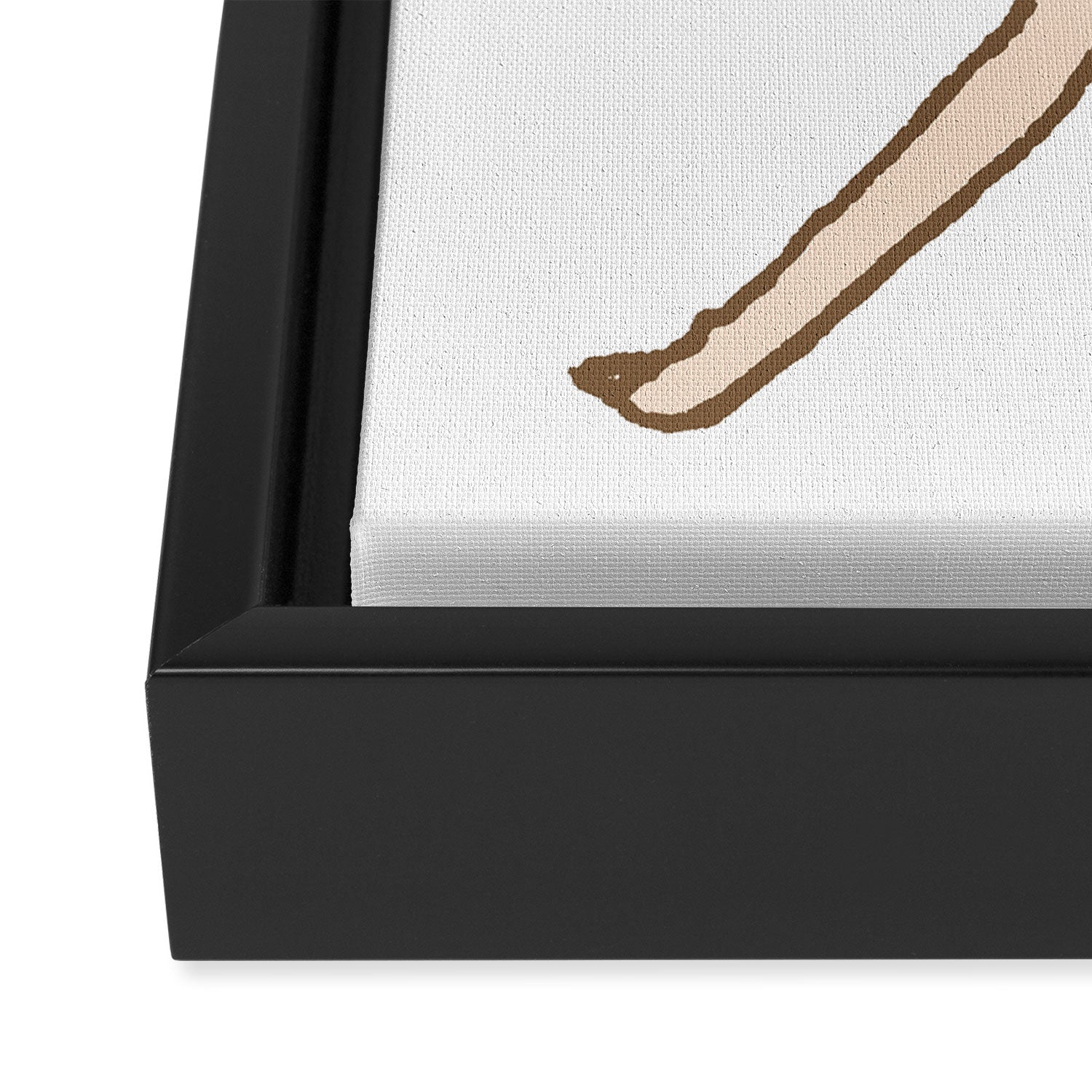Honest Blob Says No Framed Canvas Print Gallery Image 3