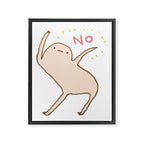 Honest Blob Says No Framed Canvas Print Gallery Image 8