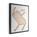Honest Blob Says No Framed Canvas Print Gallery Image 2