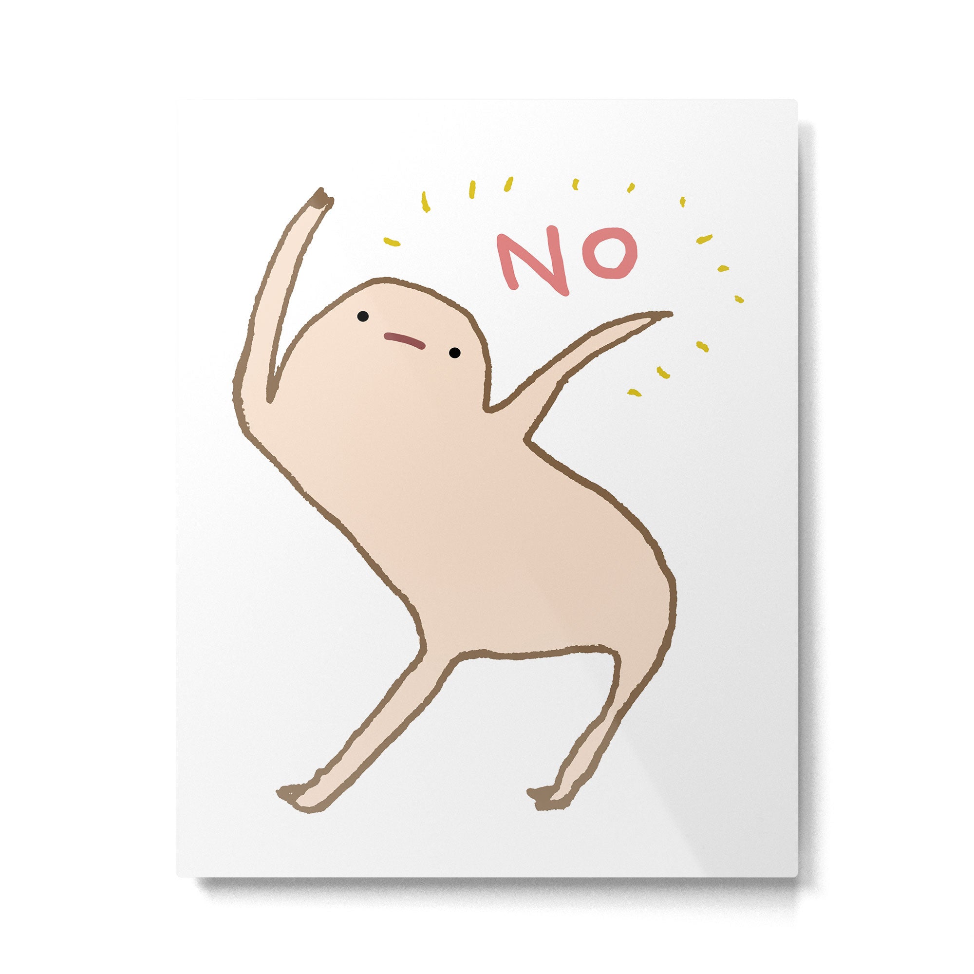 Honest Blob Says No Metal Print Gallery Image 6