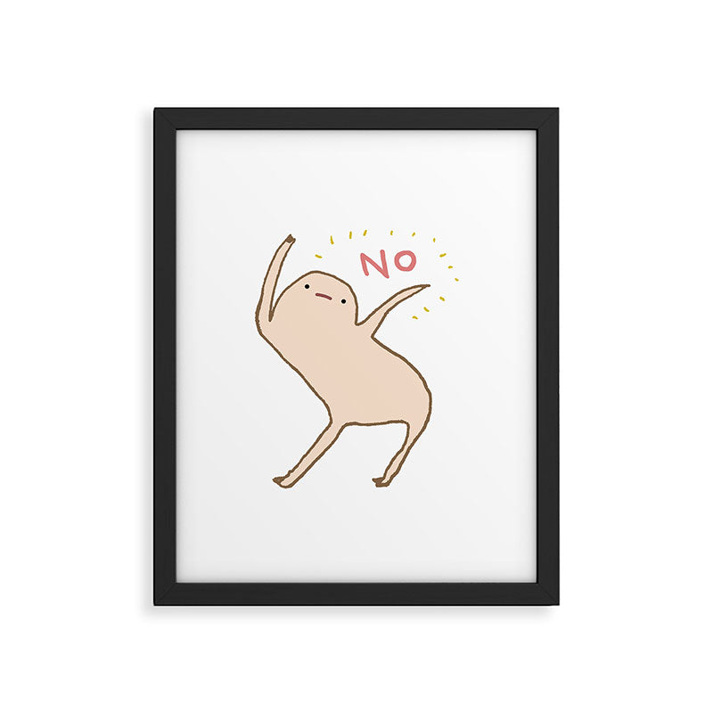 Honest Blob Says No Framed Art Print Gallery Image 6
