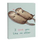 I Love You Like No Otter Canvas Print Gallery Image 8