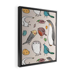 Lump Birds Framed Canvas Print Gallery Image 2