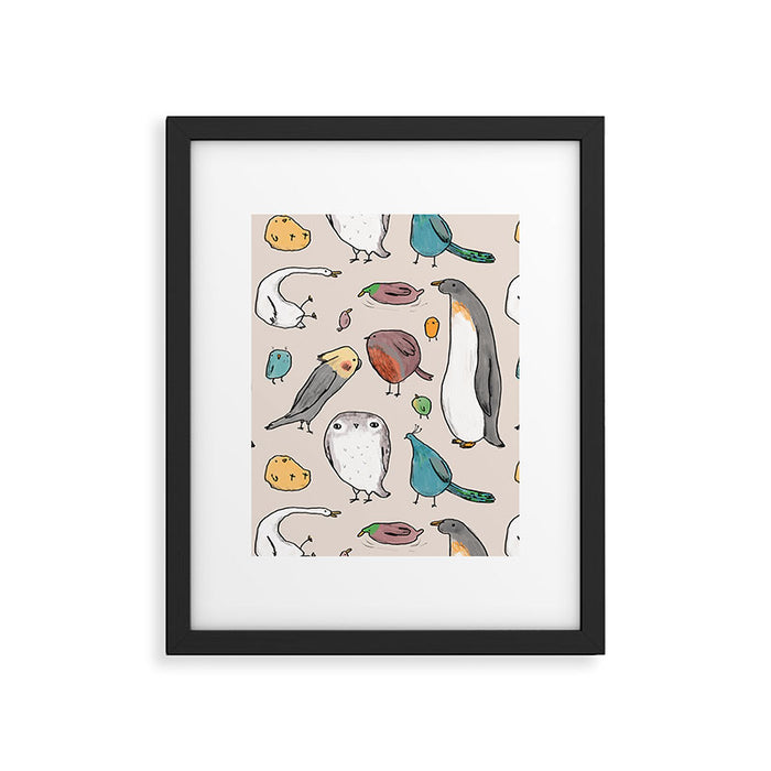 Lump Birds Framed Art Print Gallery Image 1
