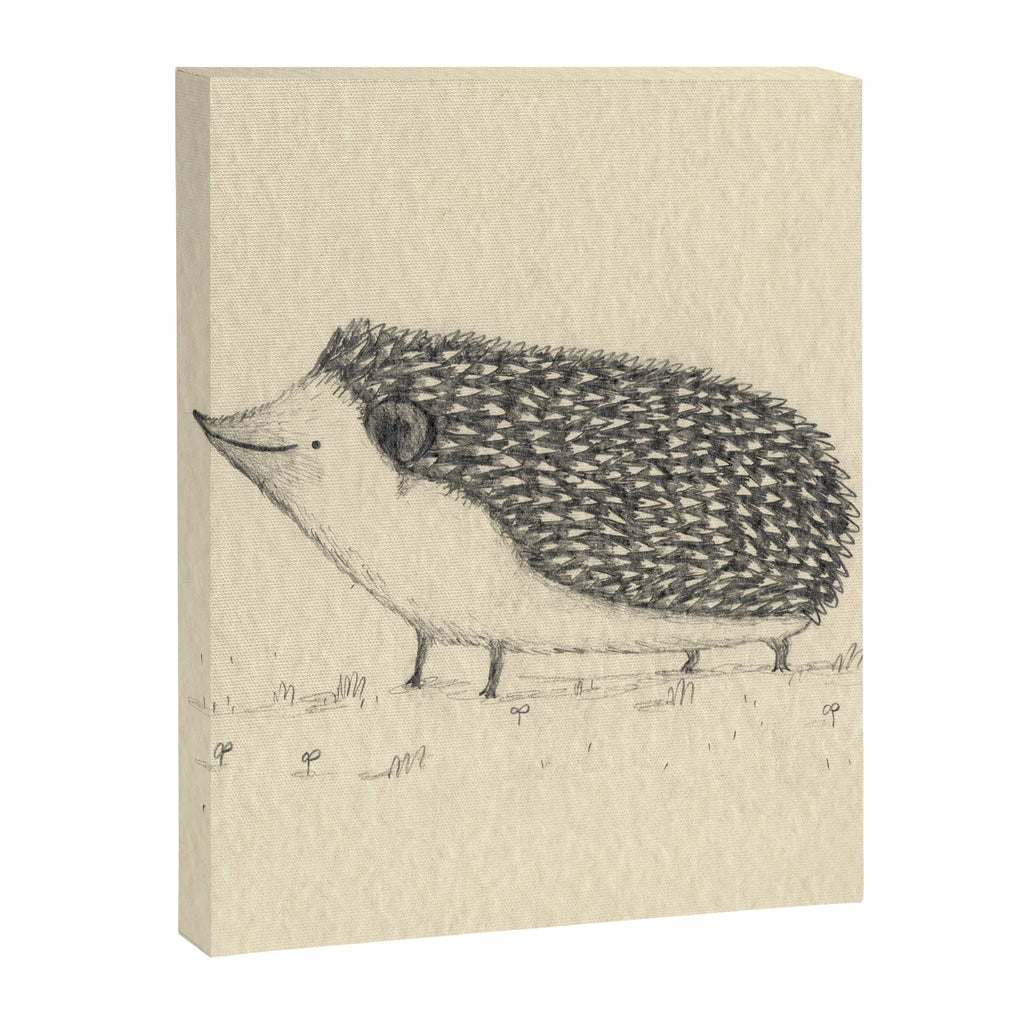 Monochrome Hedgehog Canvas Print Gallery Image 8