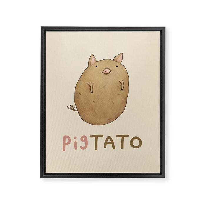 Pigtato Framed Canvas Print Gallery Image 1