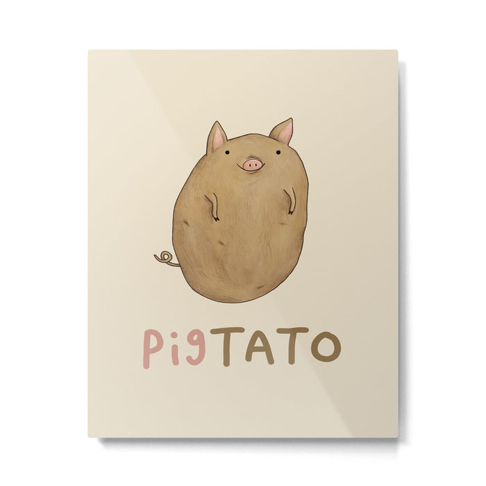 Pigtato Metal Print Gallery Image 1