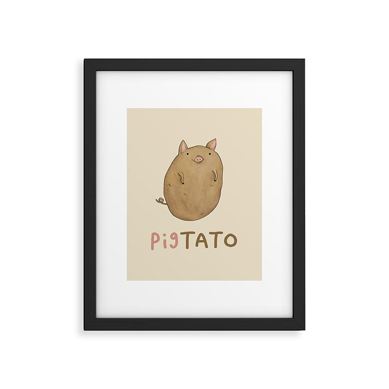 Pigtato Framed Art Print Gallery Image 6