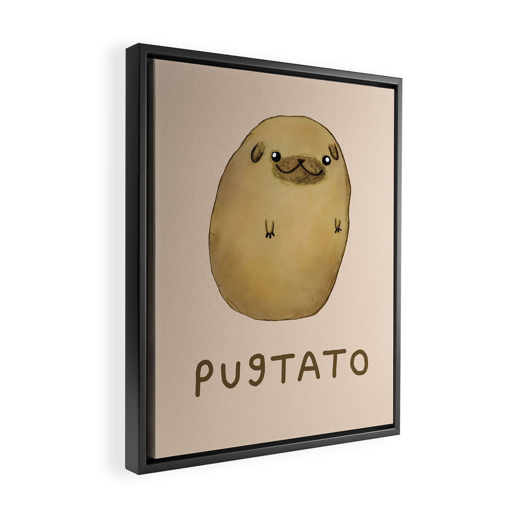 Pugtato Framed Canvas Print Gallery Image 2