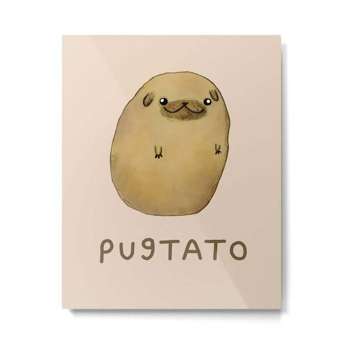 Pugtato Metal Print Gallery Image 1