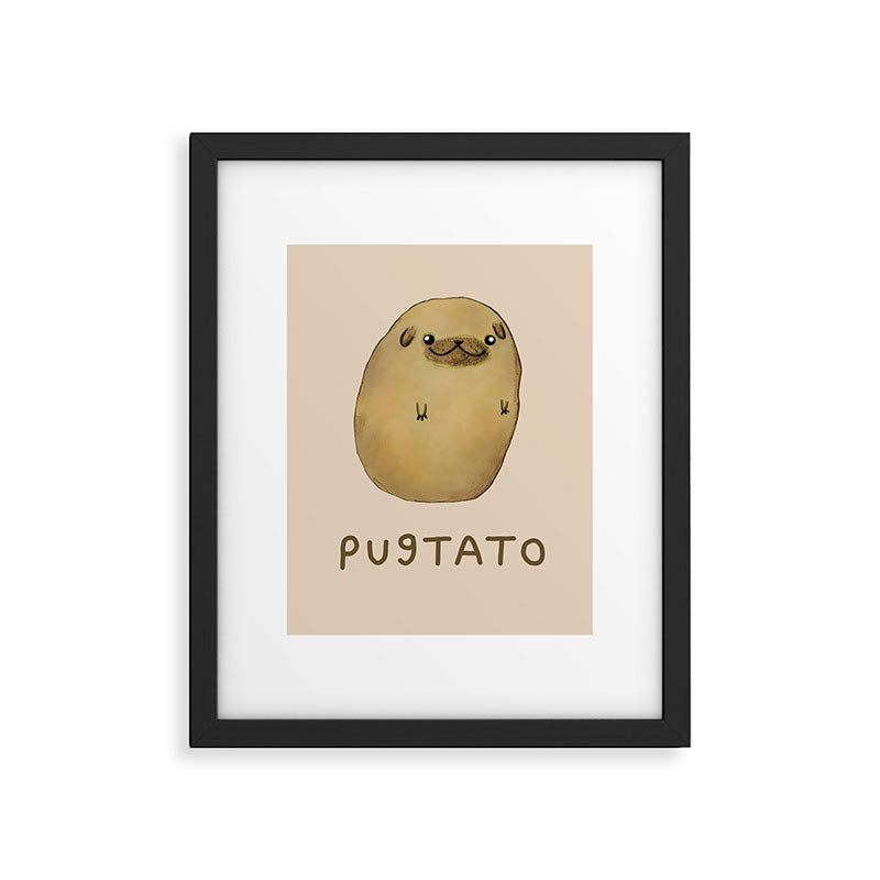 Pugtato Framed Art Print Gallery Image 4