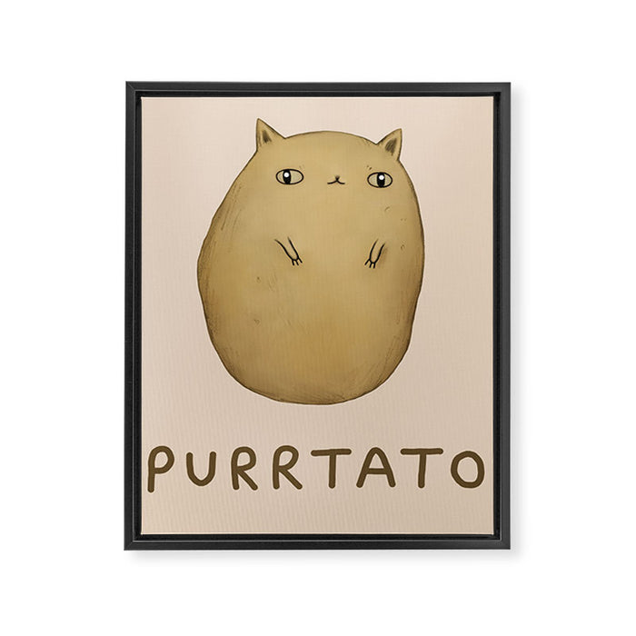 Purrtato Framed Canvas Print Gallery Image 1