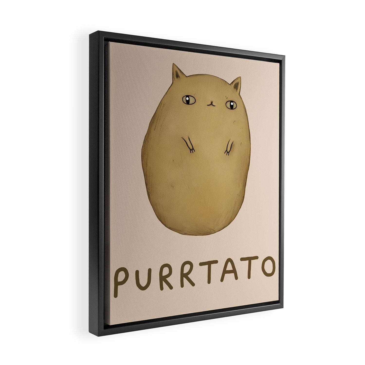 Purrtato Framed Canvas Print Gallery Image 2