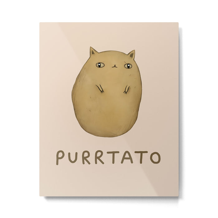 Purrtato Metal Print Gallery Image 1