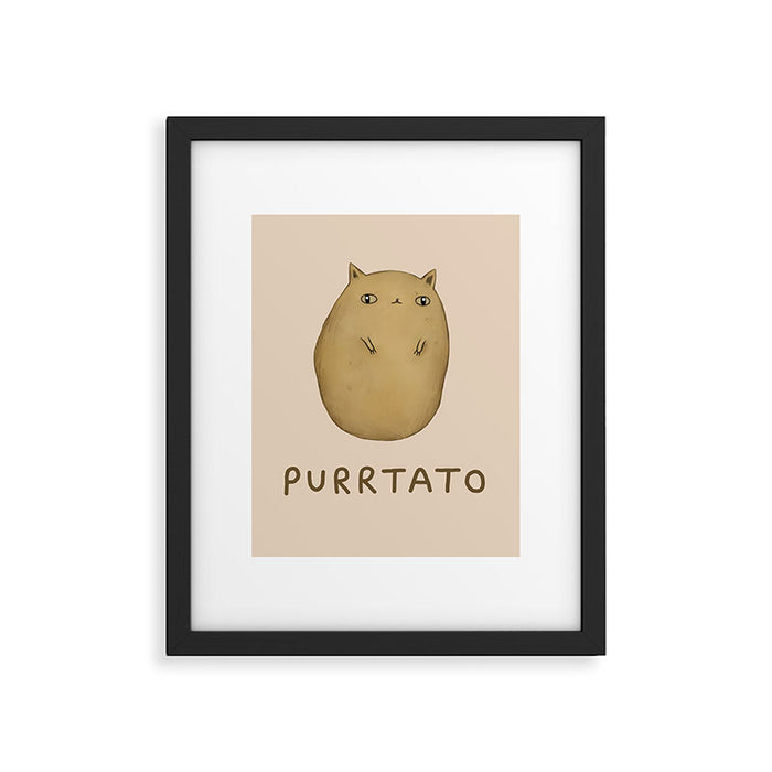 Purrtato Framed Art Print Gallery Image 1