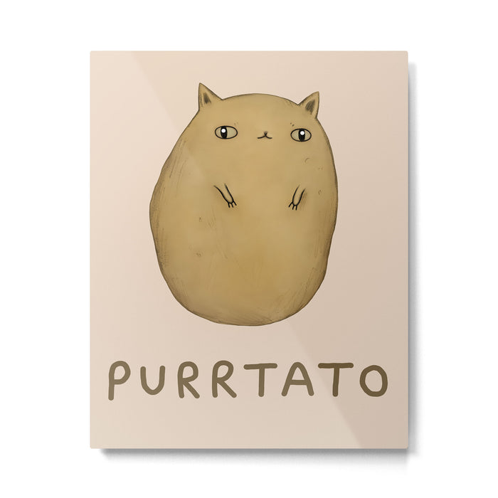 Purrtato Metal Print Gallery Image 1