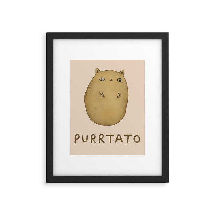 Purrtato Framed Art Print Gallery Image 1