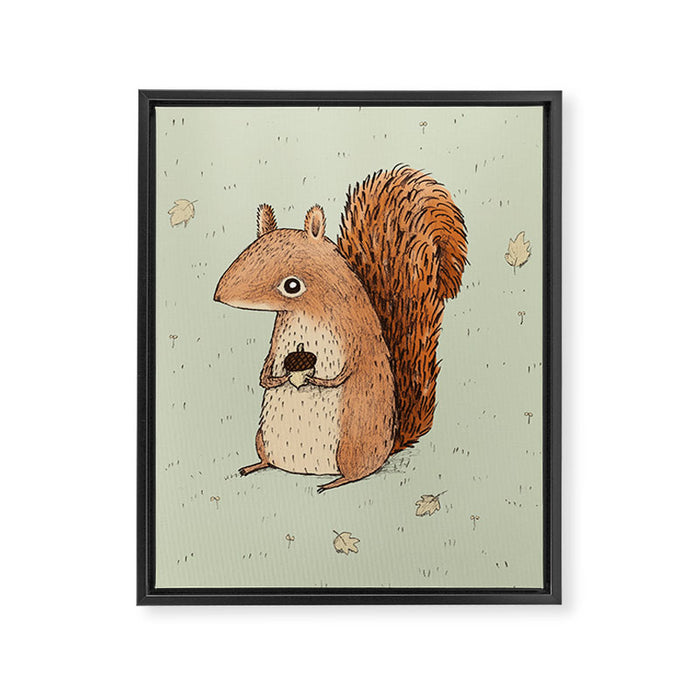 Sarah the Squirrel Framed Canvas Print Gallery Image 1