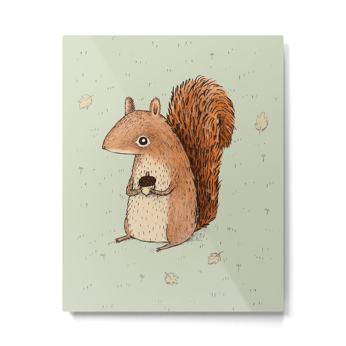 Sarah the Squirrel Metal Print Gallery Image 1