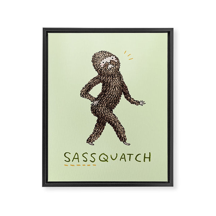 Sassquatch Framed Canvas Print Gallery Image 1