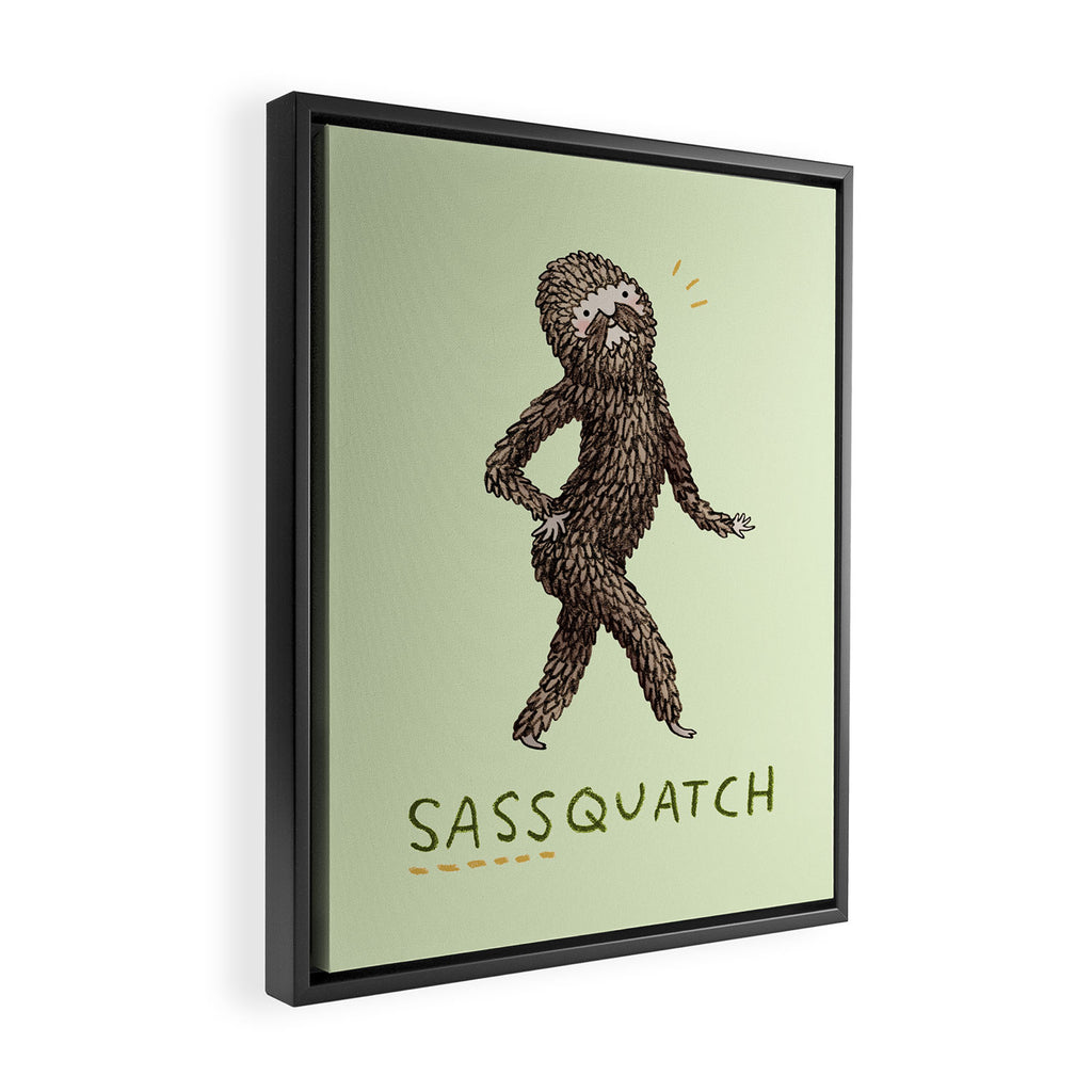 Sassquatch Framed Canvas Print Gallery Image 2