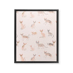 Sphynx Cats - No Furr Don't Care - Cat Pink Framed Canvas Print Gallery Image 8